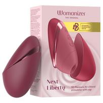 „Womanizer Next Liberty“ - oro bangomis veikiantis klitorio stimuliatorius (raudonas)