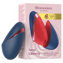 „Womanizer Next Liberty“ - bangomis oro srovėmis veikiantis klitorio stimuliatorius (mėlynas)