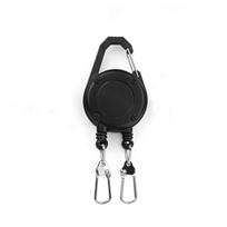 Heavy Duty Retractable Keychain Sturdy Metal Carabiner Extendable Steel Wire for Camping Backpacking Key Holder Onesize