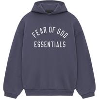 Fear of God Essentials Fleece Hoodie Marine Unisex Tops Blue 192HO246254F XXS