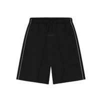 Fear of God Essentials Relaxed Fleece Sweatshort With Piping Jet Black/Cloud White Men Bottoms 160SP254550F L