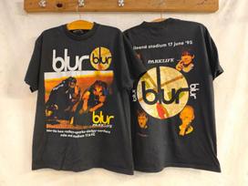Blur British Rock Band Printed T-shirt Oversized Streetwear Y2k Men Women Ins Style Short Sleeve Cotton High Quality Clothing M
