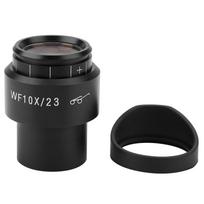 GWF004 WF10X/23 Microscope Wide Angle Eyepiece Ocular Eyepoint Lens Adjustable Wide Field 30mm Optical lens + aluminum alloy