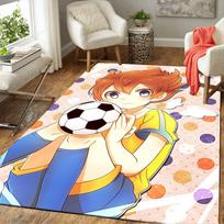 1pc Soccer Dream Anime Carpet Rug for Bedroom Living Room Decor Sofa Home Game Area Rug Non-slip Floor Mat. DT71601178 40cm x 60cm