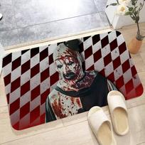 T-Terrifier 3 Horror Clown Movie Long Rugs Cheaper Anti-slip Modern Living Room Balcony Printed Bedside Area Rugs 40cm x 60cm