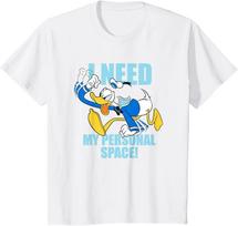 Hot Fashion Mickey and Friends Donald Duck I Need My Personal Space T-Shirt S-4XL Four Seasons Gift XL