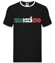 Mexico Country Flag - Mens Ringer - Football World Cup Mexican Soccer L