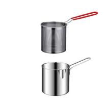 LIJIA KITCHENWARE Stainless Steel Mini Deep Fryer Pot