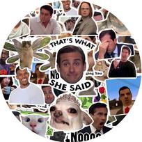 10/30/50/100pcs TV Series Funny Meme Graffiti Stickers Waterproof DIY Laptop Motorcycle Travel Luggage Decoration Sticker Decals