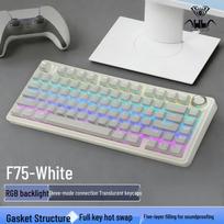 AULA F75 Triple-Mode Custom Mechanical Keyboard balta