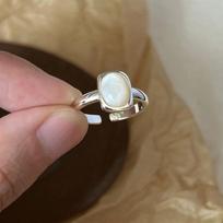 Silver Opening Ring Tigereye Oval Finger Ring Punk Stone Eye Ring  Women Style F