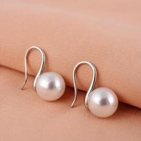 FY-EZ189 925 Sterling Silver Drop Earrings Stylish French Pearl Ear Studs for Women Trendy Instagram Niche Accessories