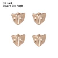 Luggage Accessories DIY Manual Case Corner Protector Mini Metal Crafts Doll Bags Parts Trunk Locks KC Gold-Square Box Angle