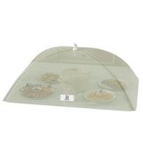Breathable Foldable Food Cover Washable Anti-fly Umbrella Tent Reusable Mesh Dish Cover  Party Green 70x50cm