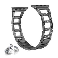D Metal Strap For Apple watch Band 7 44mm 40mm 38 42 mm Luxury Diamond Bracelet steel Loop for iWatch serie 3 4 5 6 se 49mm 45mm 41mm 38/40/41mm
