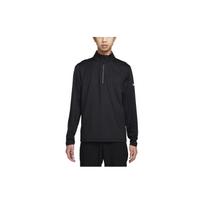 Nike Victory Solid Color Stand Collar Half Zip Casual Long Sleeve T-Shirt Men Tops Black FD5838-010 S