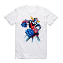 2019 S-XXX Men Grendizer T-shirt anime japan robot series classic Short sleeve O-Neck Harajuku Casual Tshirt Swag S