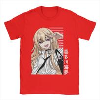 Funny Marin Kitagawa My Dress-Up Darling Anime T-Shirts Men O Neck Pure Cotton T Shirt  Short Sleeve Tees Clothes S