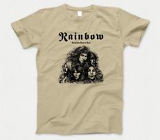 Rainbow T Shirt Music Hard Rock Band Deep Purple Black Sabbath Elf Rising GT156 M