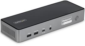 Stacja/replikator StarTech USB-C Stacja dokująca dla trzech monitorów 140W Stacja ładująca dla MacBook Pro i Windows 4K 60Hz HDMI lub DisplayPort | DK30C2DPEPRUE | 0065030912945