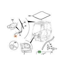 Lango apiplovimo purkštukas JCB 333/H4836