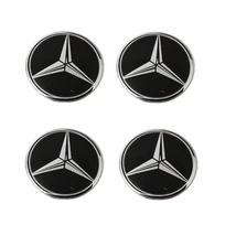 Automobilio lipdukas 4 vnt. 65 MM Automobilio ratlankio centrinės dalies dangtelio lipdukas su logotipu MERCEDES BENZ AMG W203 W204 W205 W209 W213 W210 W211 W212 W176 W166 4PCS-65mm