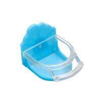 Semicircular Built-in Bird Feeder Bowl Cage Accessory for Parakeet Lovebird one size