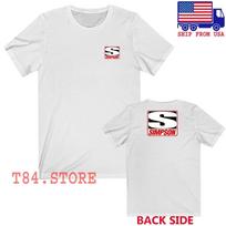 Simpson Racing Men's White Size S-5XL S