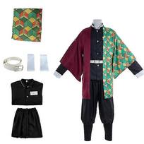 Demon Slayer Tomioka Giyuu Cosplay Outfit Halloween Party Costume Kimono Outfit Anime Role Play Suit S