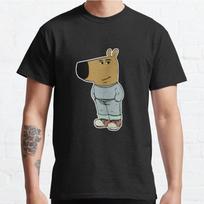 Plus Size S-3XL Chill Guy Meme Character Funny Printed T-shirt Men's Tops Fashion Clothes Tees - Men's Summer Cotton Graphic Tee S įvairiaspalvis