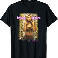 Britney Spears - Oops!... I Did It Again Anniversary Tour Short Sleeve T-Shirt - Men's Summer Cotton Graphic Tee S
