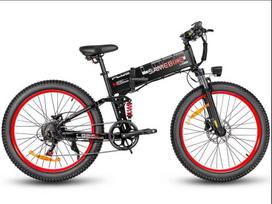 Hot selling Samebike LO26Plus folding electric bike adult 26 inch mountain bike with 48V 15Ah detachable battery adult mountain electric bike 1000W 48V 15Ah juoda
