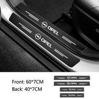 Car Threshold Strips Anti Scratch Carbon Fiber Protect Sticker For Opel Corsa D Astra Insignia Mokka Adam Combo OPC Vectra H G J