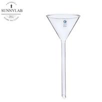 All Sizes 50mm To 150mm Lab Long Stem Triangle Funnel Borosilicate Glass Funnel Laboratory Chemistry Educational Stationery 120mm 1pc