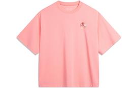Li Ning Sports Life Collection Drop Shoulder Sleeve T Shirt Women's Camellia Pink AHSU360-2 S