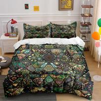 Geometric Mandala Pattern Bedding Set Bedding set (1 duvet cover, 2 pillowcases, duvet not included) 135x200cm