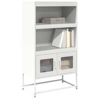 Komoda Biała 68X39X123 Cm Stal
