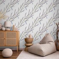 Wallpaper - Butterflies Among Lavender