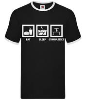 Eat Sleep Gymnastics - Mens Ringer - Floor Gym XXXXL