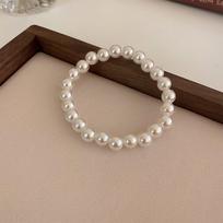 Elegant Temperament Lovely Fashion Jewelry Pearl Korean Style Bracelet Female Elastic Bracelet 8mm-C