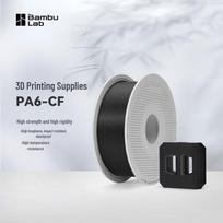 Bambu Lab PA6-CF Carbon Fiber Reinforced Nylon 3D Printer Filament 0.5kg gray