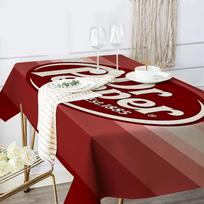 D-Dr Pepper Table Stain Resistant Decorative Washable Polyester Tablecloths For Dining Table Parties And Wedding 90x140cm