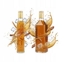 Glass Bottle WHISKY 500ml with Cap for Liqueurs Alcohol Wine Moonshine 0.5l