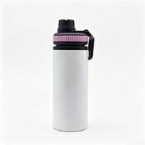 Sublimation Straight Tube Sports Water Bottle with Space Lid - Portable, Large Mouth for Outdoor Cycling & Mountaineering 500 ml