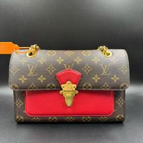 [Pre-Owned] Victoire Exquisite Fashion Classic Monogram Print Sliding Chain Shoulder Bag Canvas And Leather Crossbody Bag - Excellent #1YUC6I3 ONE SIZE