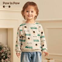 PawinPaw Christmas Cartoon Bear Fleece Sweatshirt for Boys 90