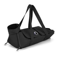 Portable Foldable Cat Backpack Classic Style Anti-Scratch Bite Pet Carrying Bag Solid Pattern Zipper Closure for Outdoor Use (Black,S)