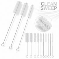 10-Pack Straw Cleaning Brushes - Reusable Straw Brush Set for Bottles and Cups One Size