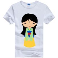 Fashion Hua Mulan Graphic Girl T Shirts Disney Cartoon Blouses Women Gothic Clothes Harajuku Tees Summer Streetwear Y2k T-shirts M