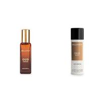 Bella Vita Luxury OUD PARFUM Intense Unisex OUD WHITE No Gas Body Deodorant Parfum for Men with Orange Fressia & Long Lasting Body Perfume brown